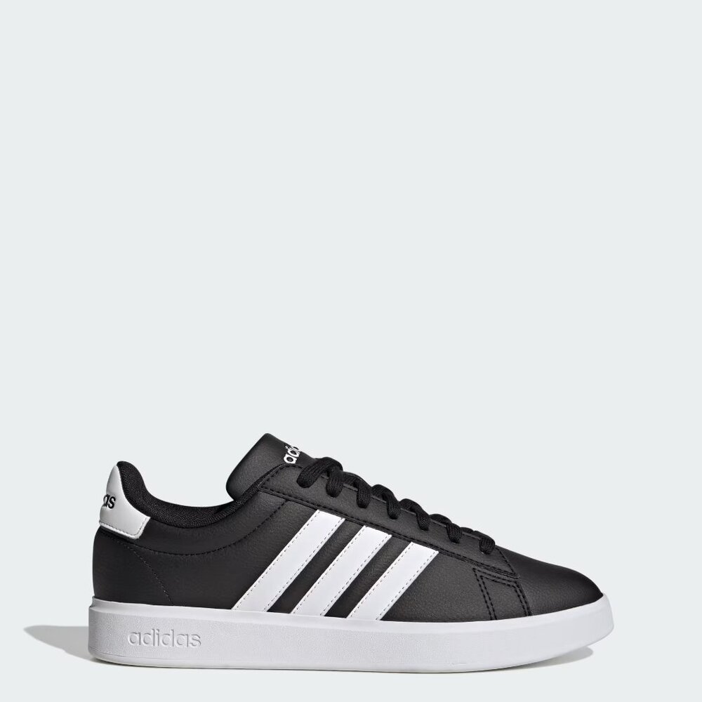 NWT Adidas Men's Grand Court 2.0 'Black White' Shoes GW9196